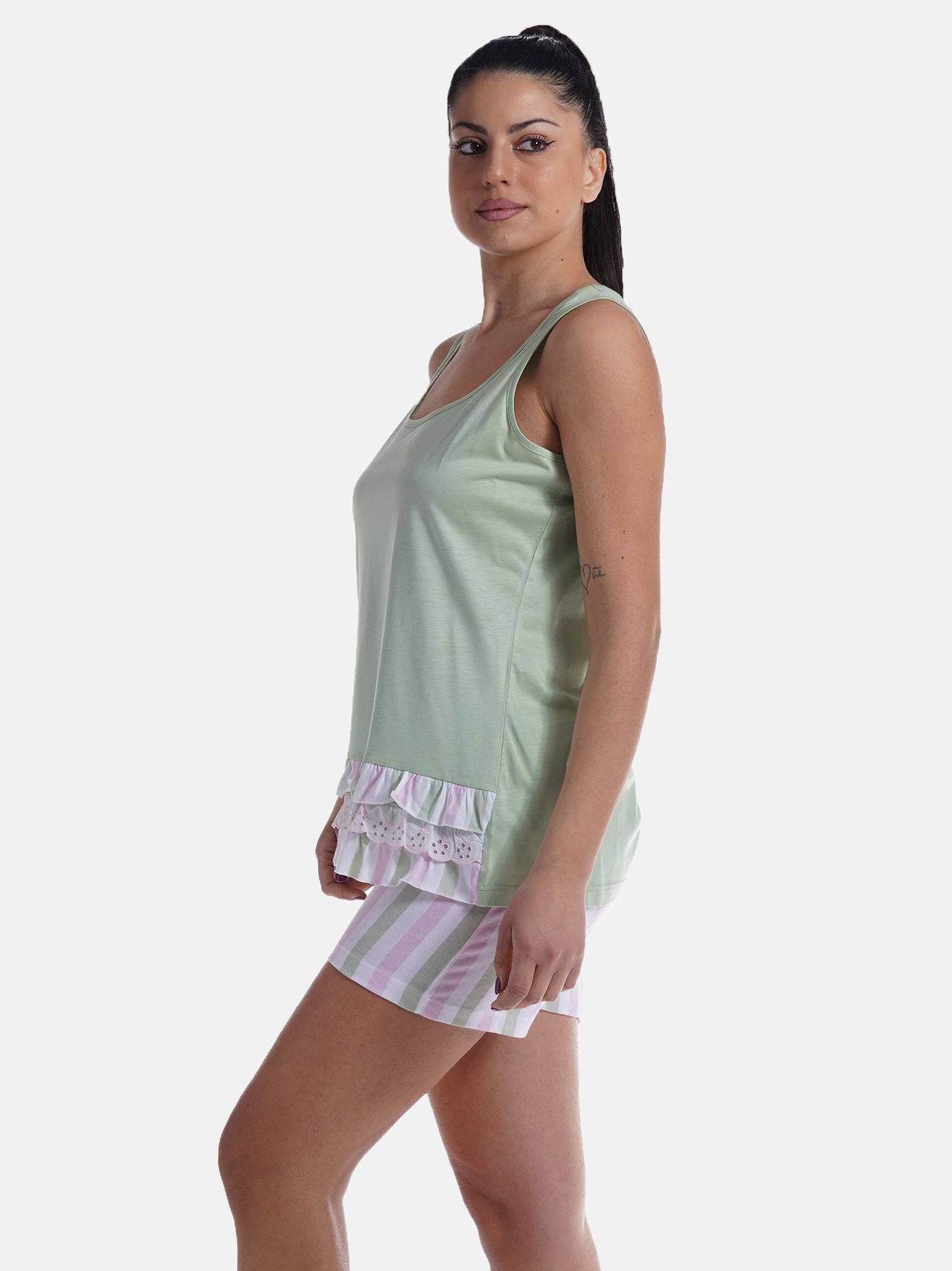 Pigiama corto Donna E2333 Fida - evabiancheria